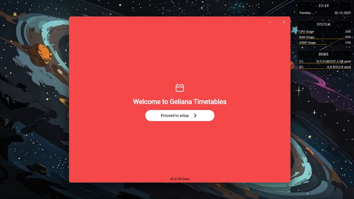 Welcome Screen